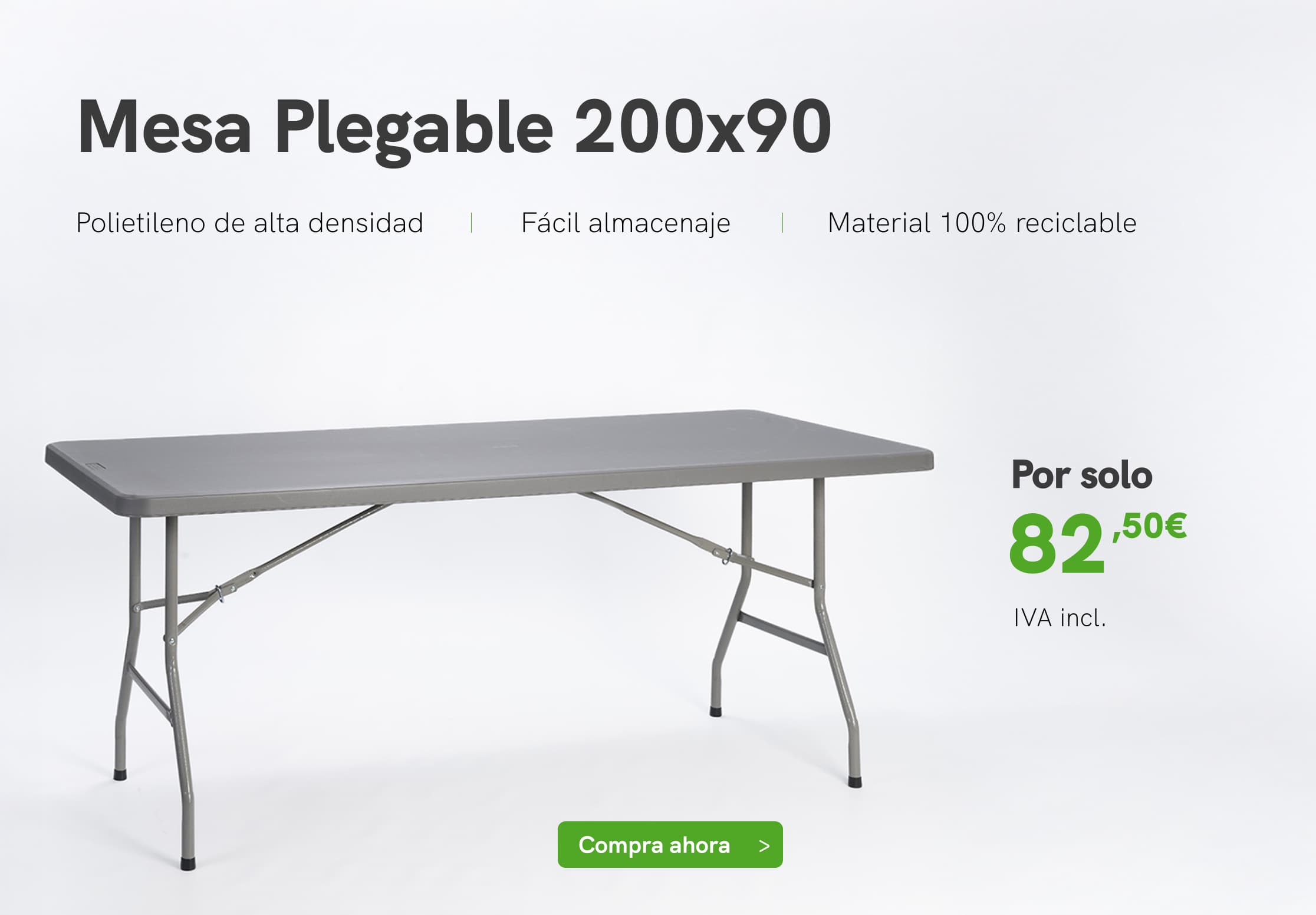Mesa Plegable 200x90